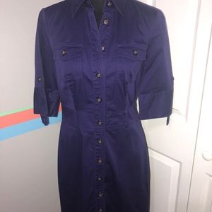 The Limited Purple Midi Dress